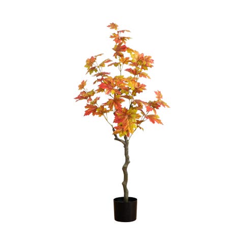 4-ft Autumn Maple Artificial Fall Tree