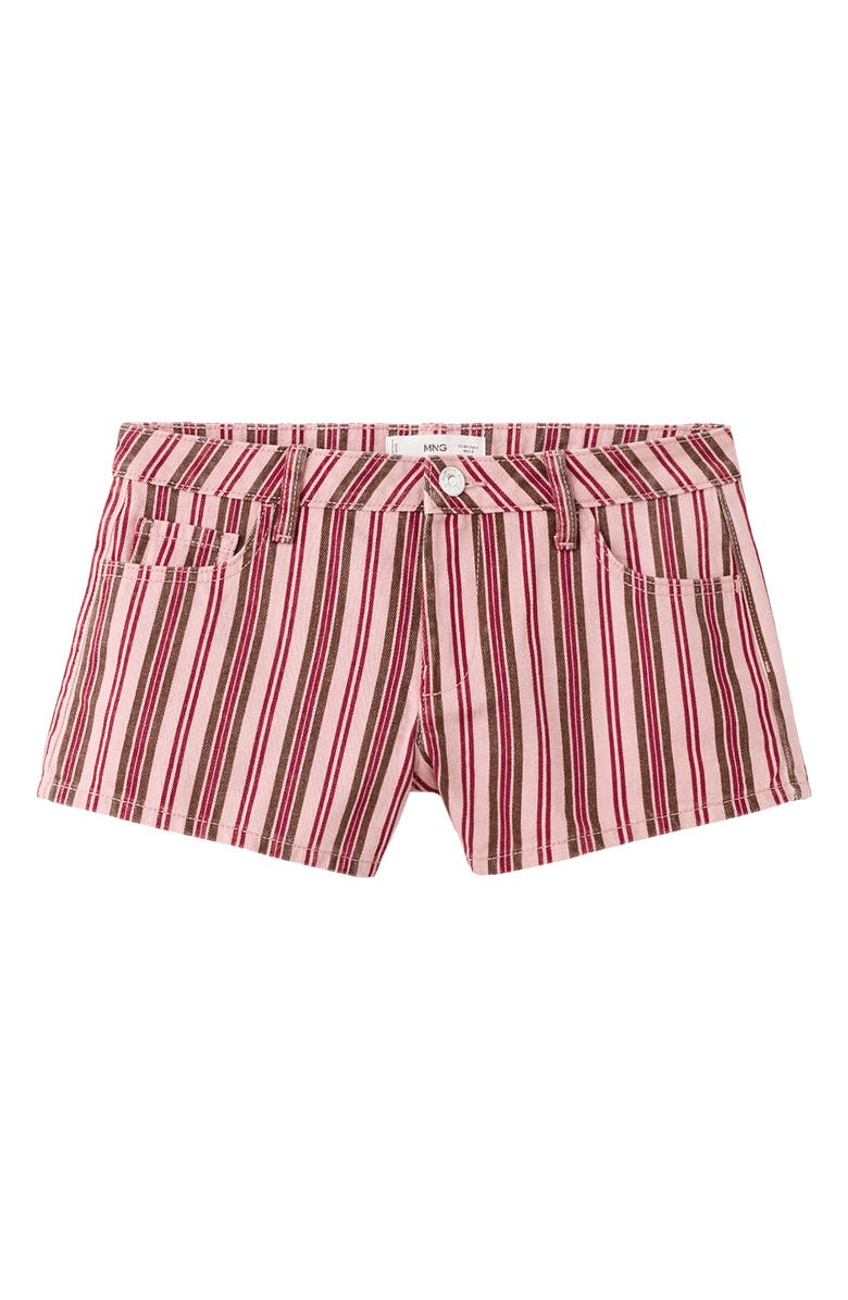 MANGO TEEN Striped Mini Shorts, Main, color,