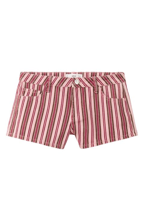 Striped Mini Shorts