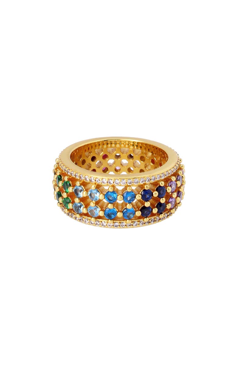 Kurt Geiger London Rainbow Pavé Band Ring, Main, color,