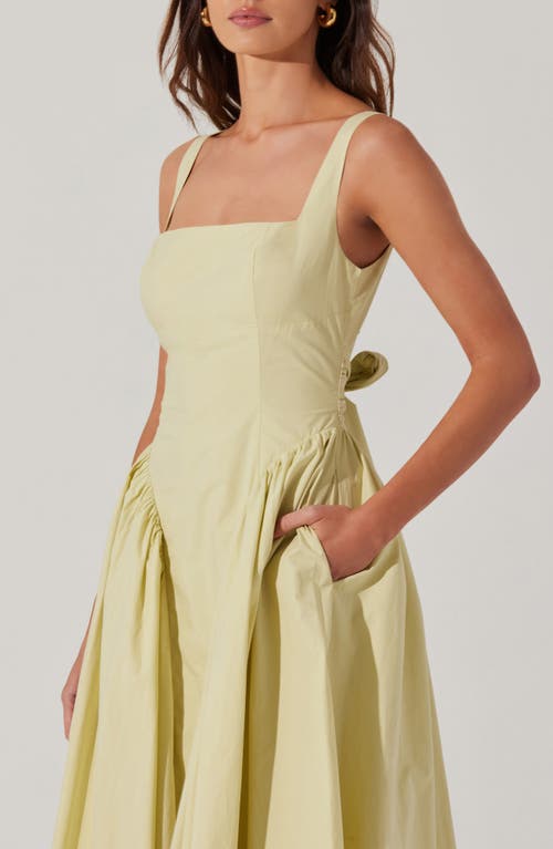 Astr The Label Vinya Cotton Dress In Pistachio