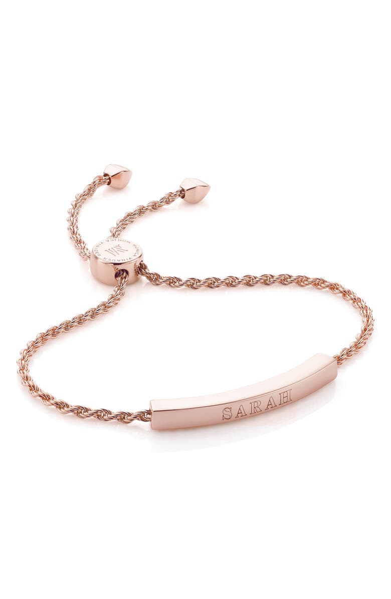 Monica Vinader Linear Friendship Chain Bracelet, Alternate, color, Rose Gold