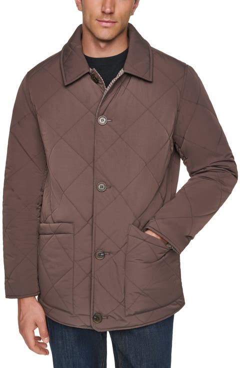 Oversized Diamond Quilt Reversible Jacket