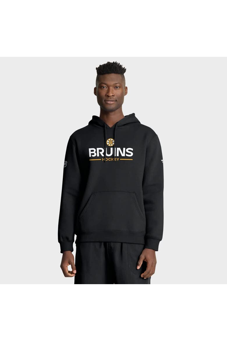 Men's Fanatics Black Boston Bruins Authentic Pro Primary Hoodie, Main, color, Black