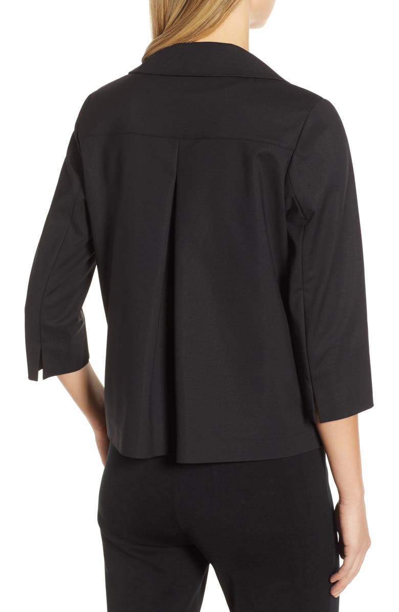 Ming Wang Collared Crop Jacket, Alternate, color, 