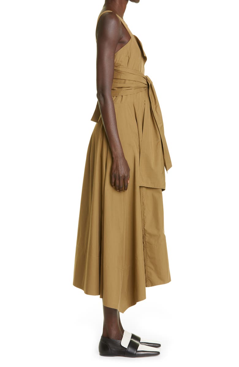 Proenza Schouler Asymmetric Poplin Sundress, Alternate, color,