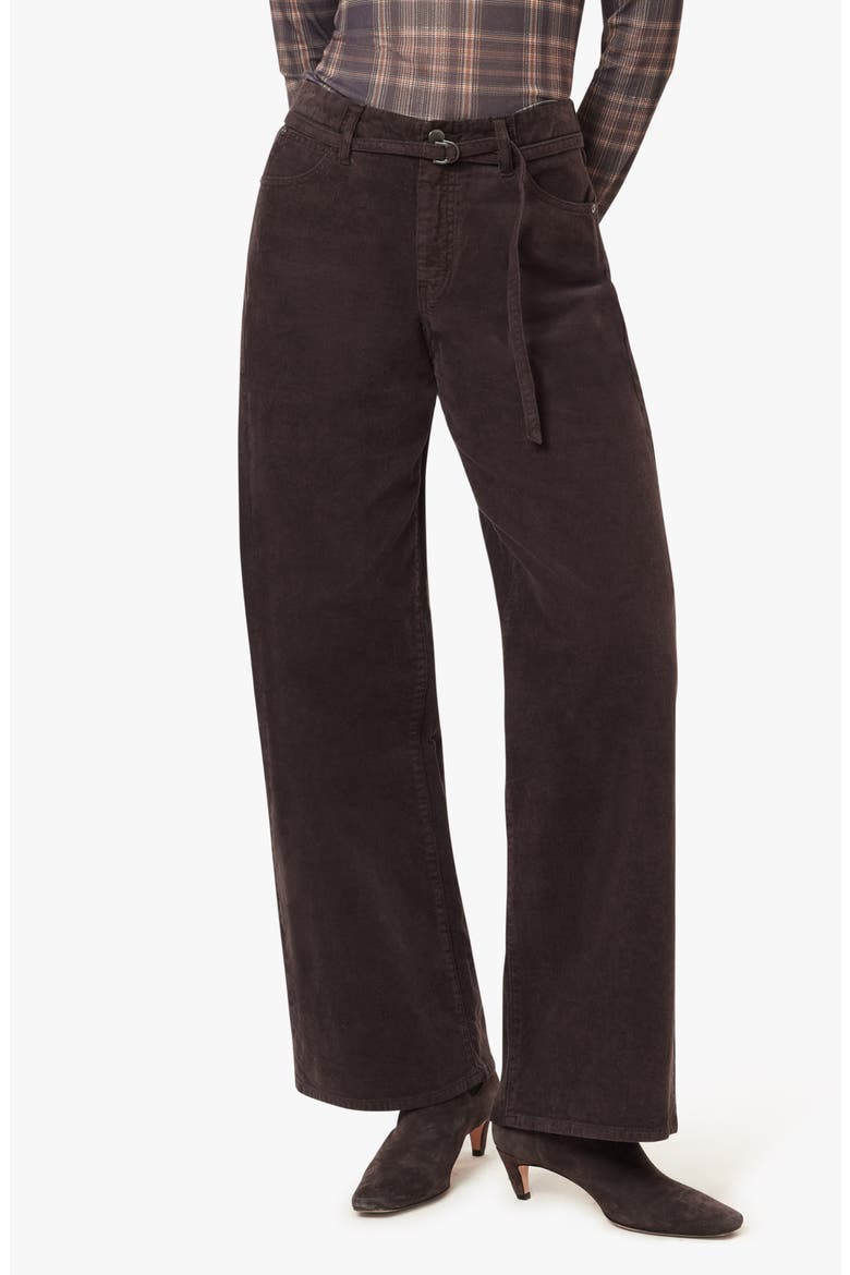 Brynn Corduroy Self Tie Wide Leg Pants, Main, color, CHOCOLATE