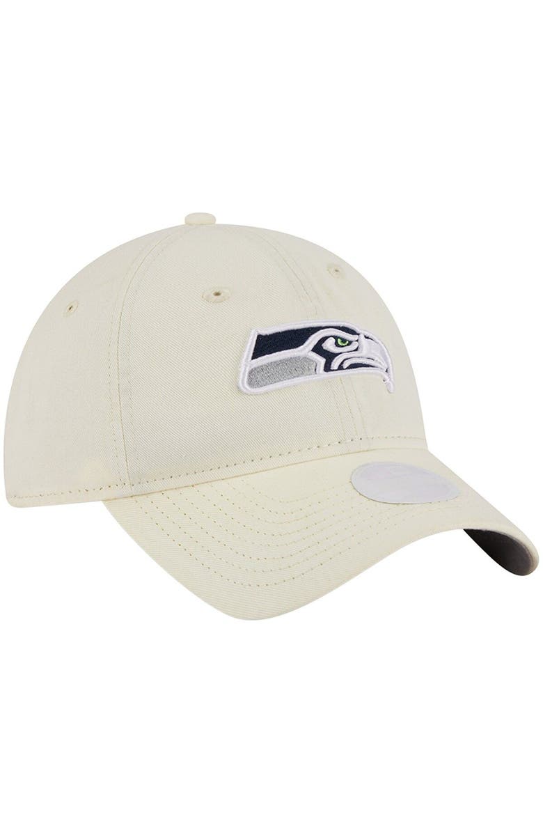 New Era Women's New Era Cream Seattle Seahawks Core Classic 2.0 Adjustable Hat, Alternate, color,