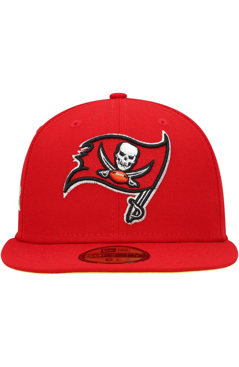 New Era Men's New Era Scarlet Tampa Bay Buccaneers Super Bowl XXXVII Citrus Pop 59FIFTY Fitted Hat, Alternate, color, Scarlet