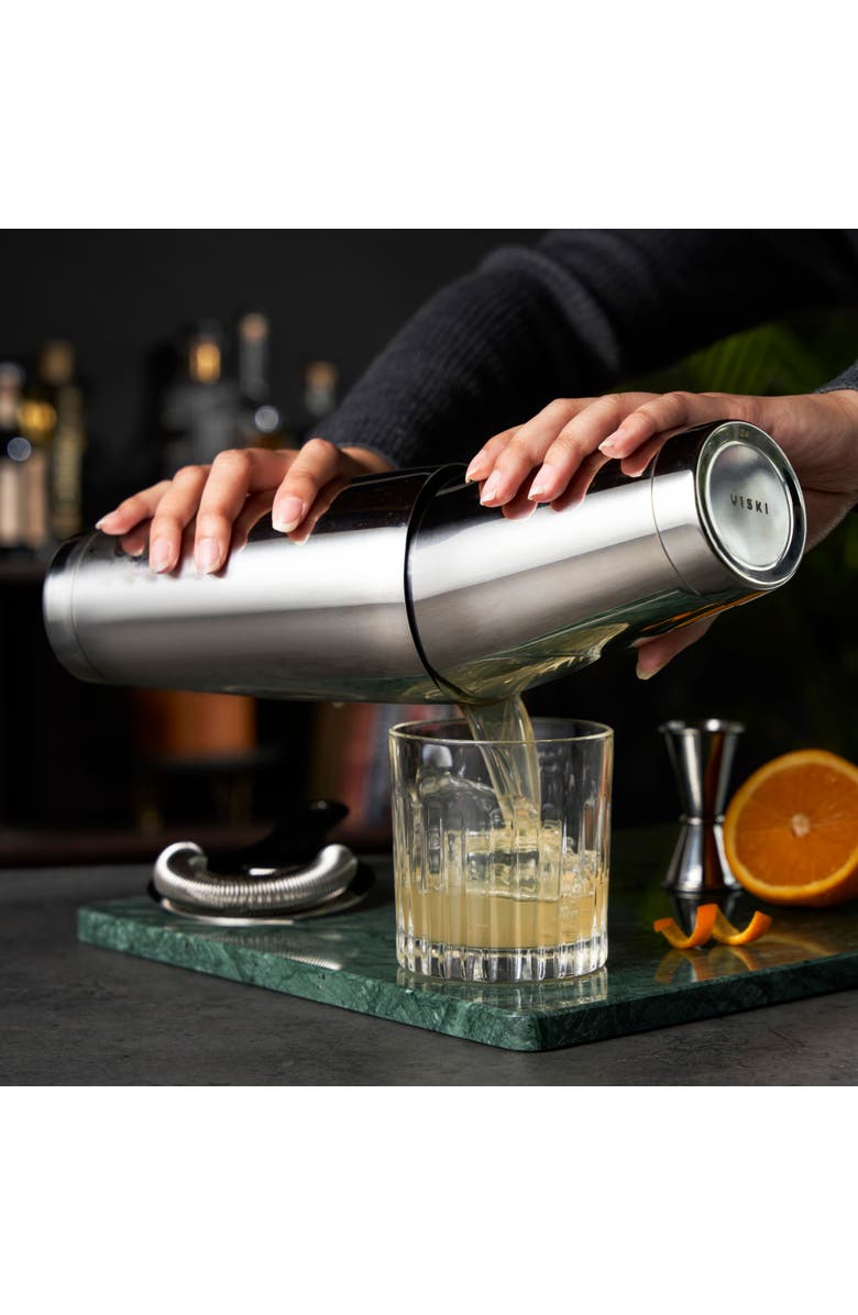 Viski Harrison Boston Shaker Tin Set in Stainless Steel, Alternate, color, Silver