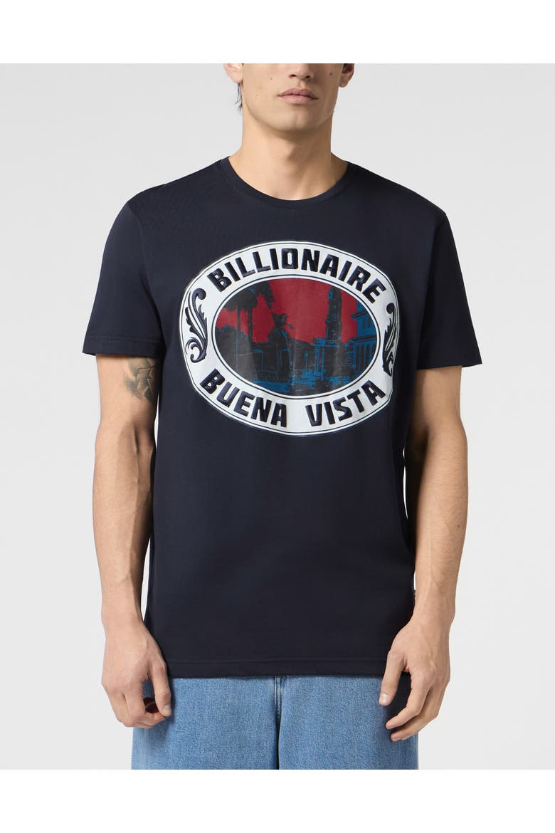 Round-Neck T-Shirt Men, Main, color, navy