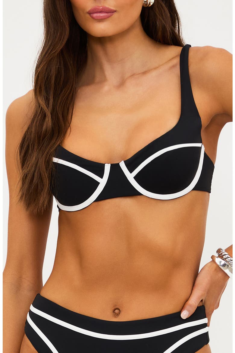 Lulu Bikini Top, Main, color, BANDANA BLACK
