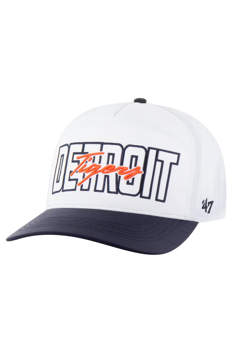 '47 Men's '47 White Detroit Tigers Lineman Hitch Adjustable Hat, Main, color, 