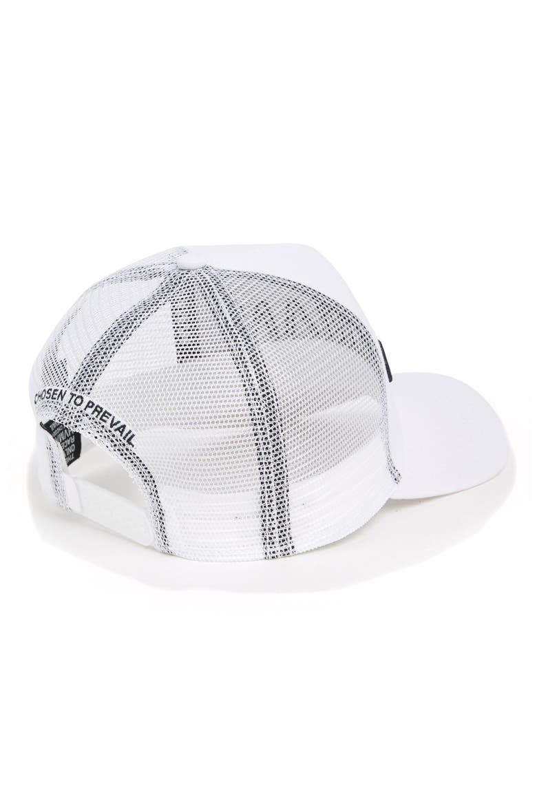 Mesh Trucker Cap, Alternate, color, WHITE