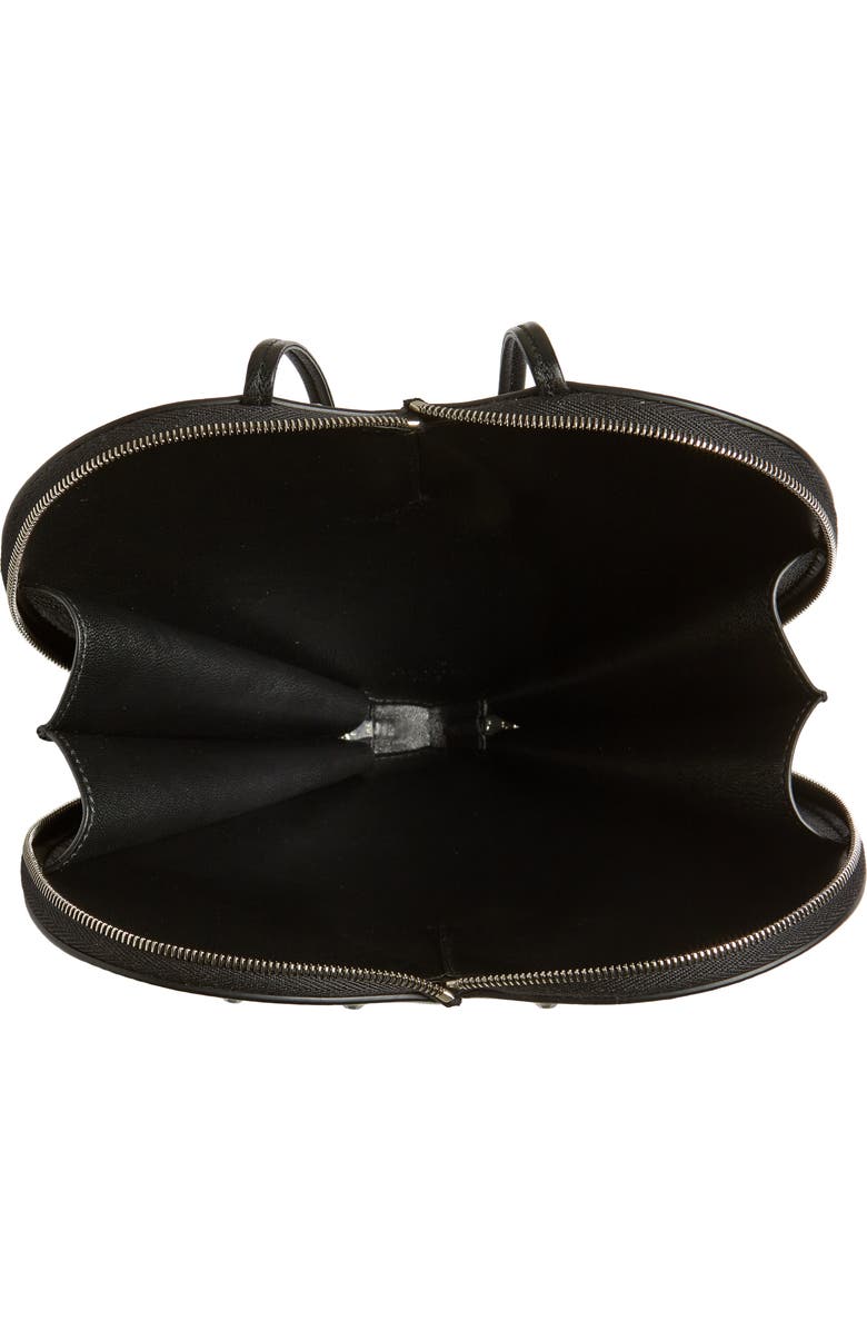 Alaïa Le Coeur Crystal Embellished Lambskin Leather Crossbody Bag, Alternate, color,