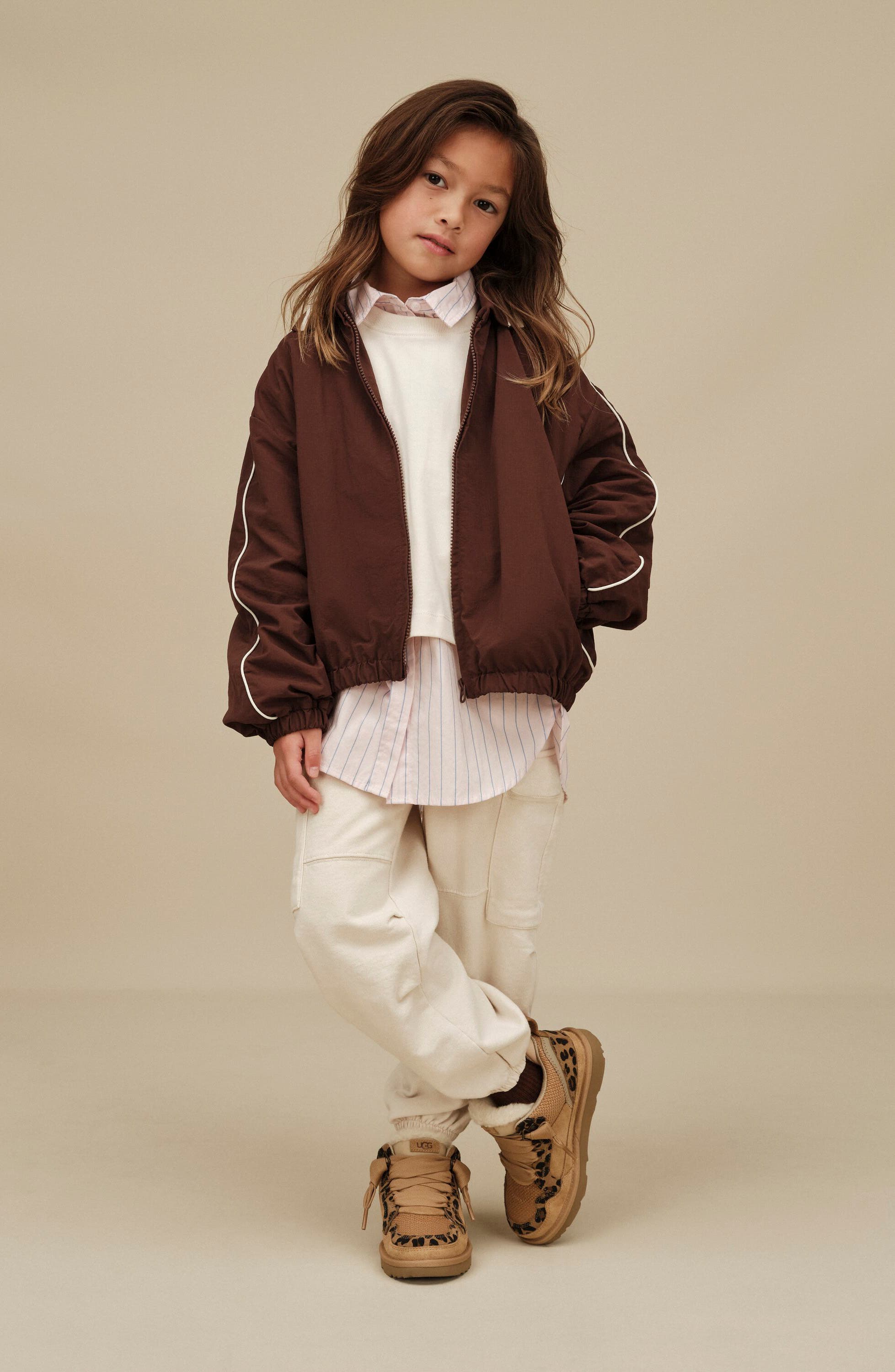 Kids' Lowmel Spotted Sneaker, Alternate, color, TAN