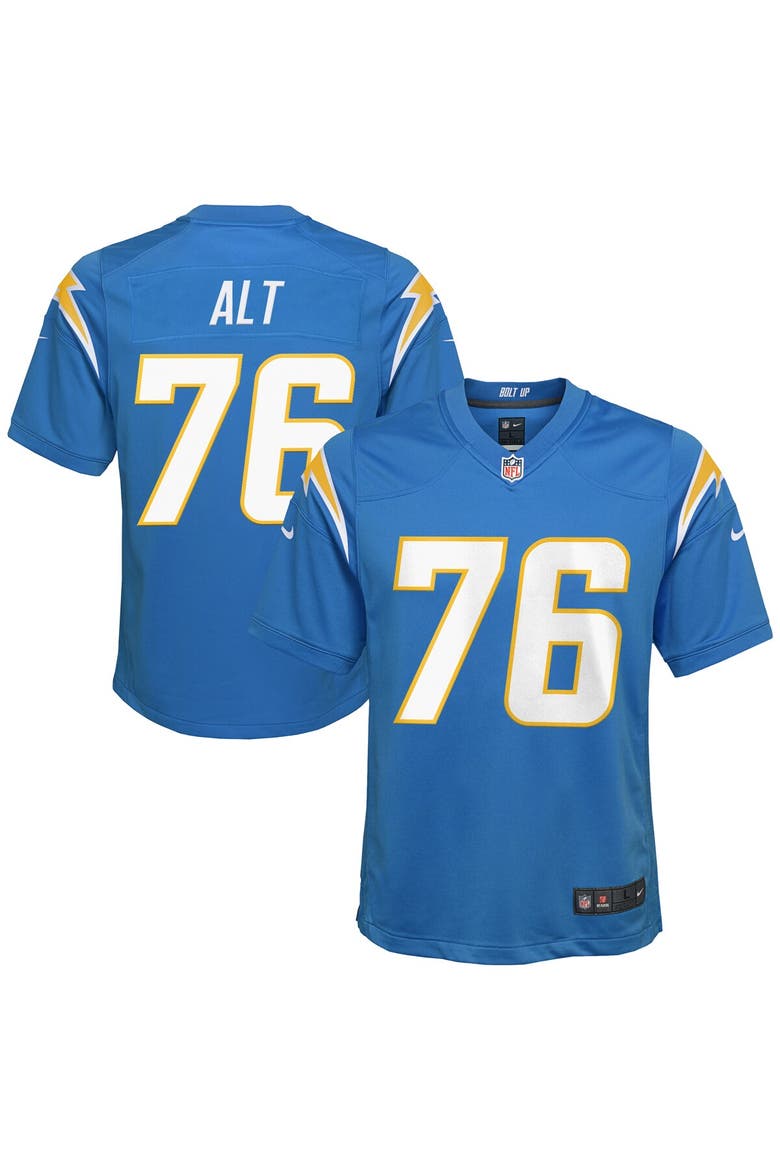 Youth Nike Joe Alt Powder Blue Los Angeles Chargers  Player Game Jersey, Main, color, Powder Blue