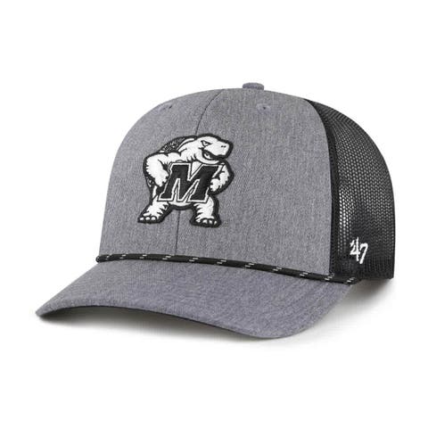 Men's '47  Gray Maryland Terrapins Carbon Rope Adjustable Hat