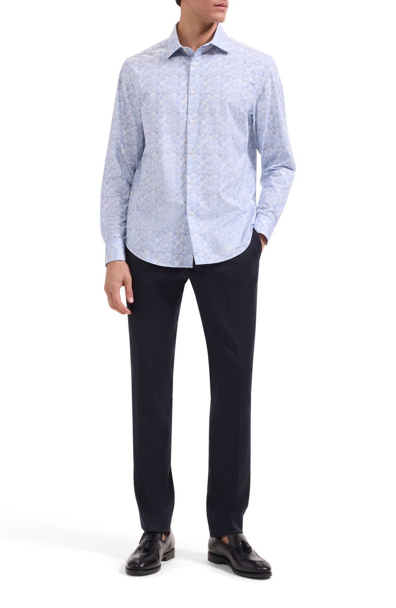 Bugatchi James OoohCotton<sup>®</sup> Floral Button-Up Shirt, Alternate, color, Lilac