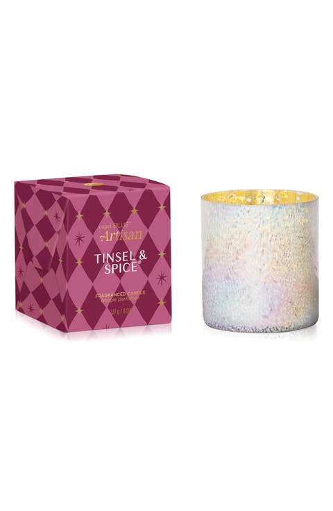 Winter Bazaar Tinsel & Spice Boxed Tumbler Candle