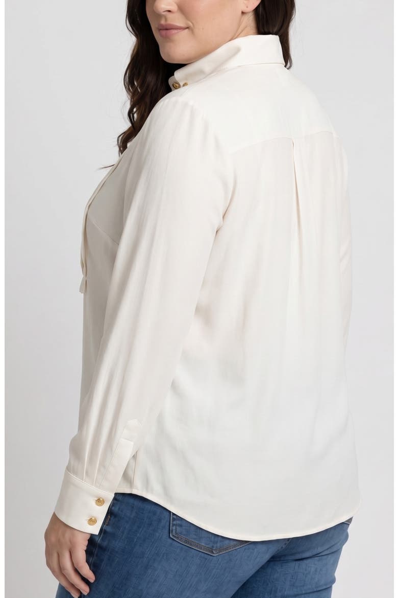 Tuxedo Woven Shirt, Alternate, color, WHIPPED CREAM