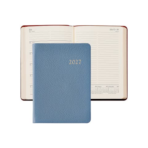2027 Leather Weekly Notebook