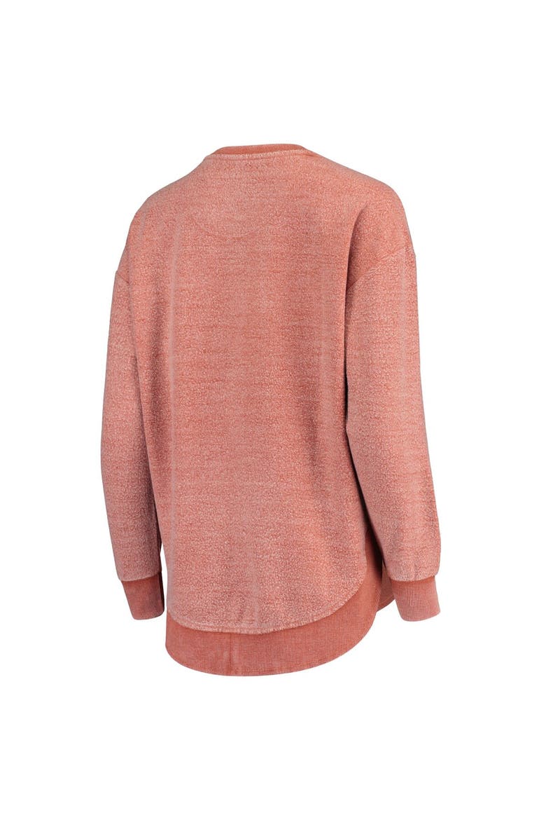 Women's Pressbox Texas Orange Texas Longhorns Ponchoville Pullover Sweatshirt, Alternate, color, Burnt Orange