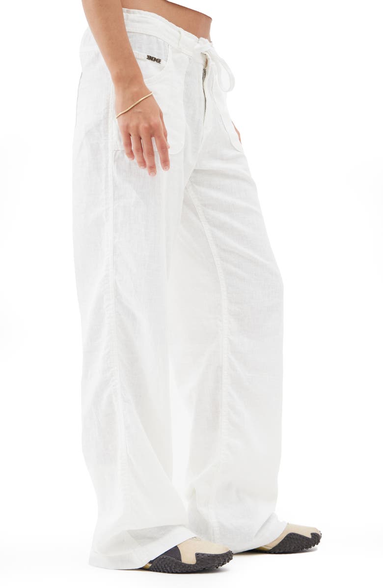 Five-Pocket Linen Blend Pants