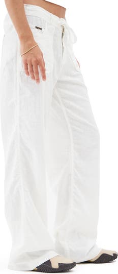 Five-Pocket Linen Blend Pants
