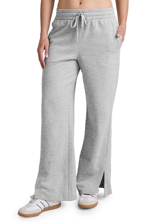 LuxeFleece Side Slit Wide Leg Pants