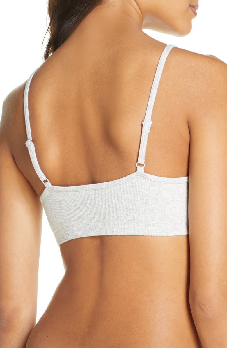 Madewell Kaitlin Seamless Rib Pull-On Bralette, Alternate, color, 