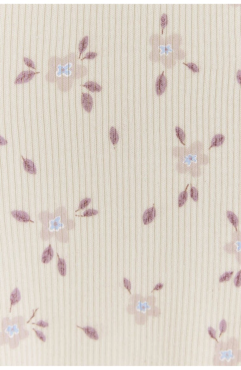 Babycottons Peony Printed Bodysuit for Infant, Alternate, color,