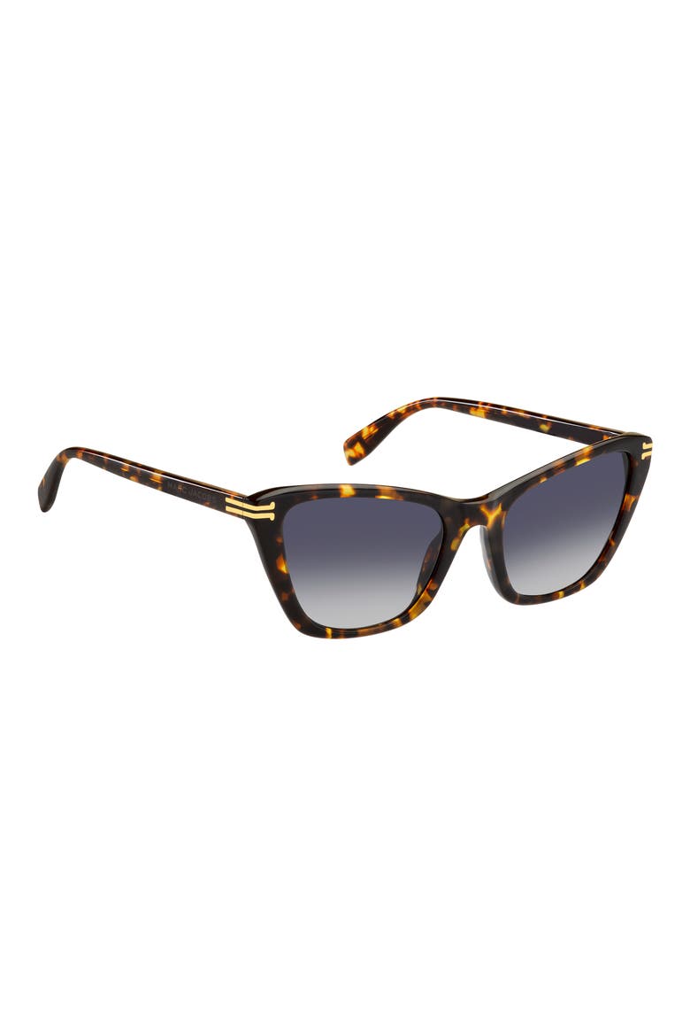 53mm Cat Eye Sunglasses, Alternate, color, HAVANA/ GREY SHADED BLUE