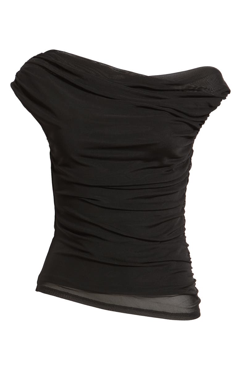 Open Edit Cap Sleeve Mesh Top, Alternate, color,