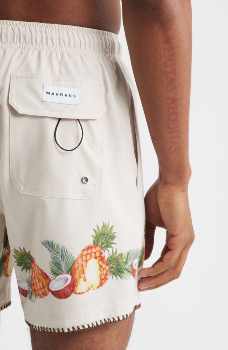 MAVRANS Piña Colada Performance Swim Trunks, Alternate, color, Tan