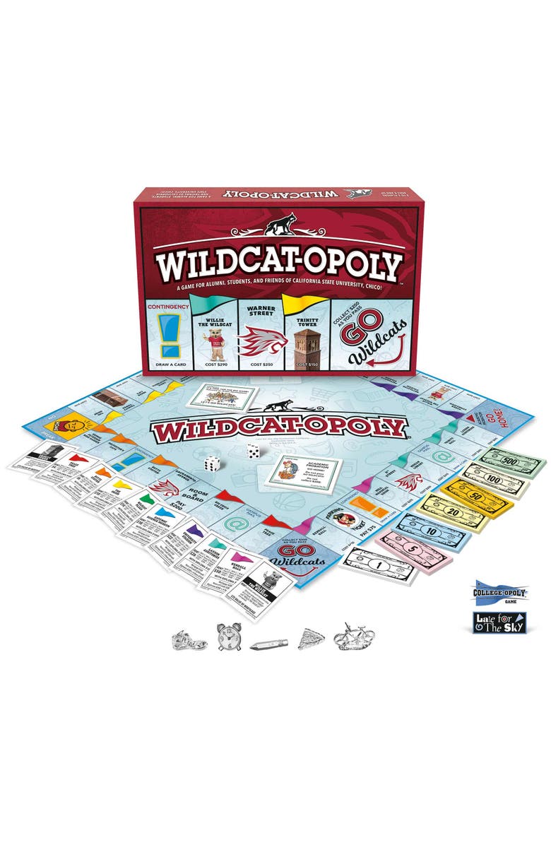 Late for the Sky Wildcatopoly Monopoly Board Game, Alternate, color, Multicolored