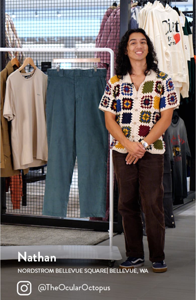 Flat Front Corduroy Pants, sales video thumbnail