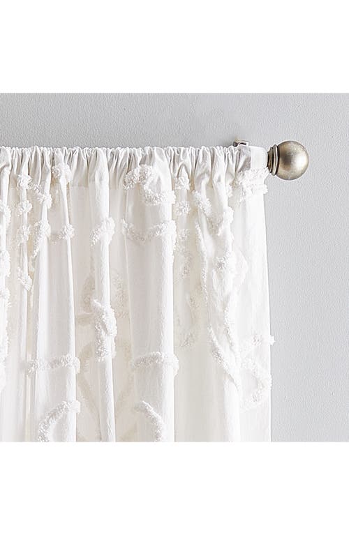 Peri Home Gates Set Of 2 Tufted Chenille Curtain Panels In Winter White