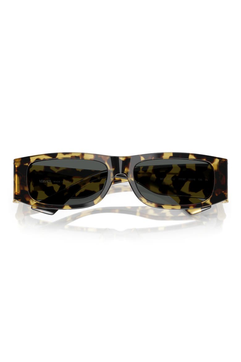 55mm Rectangular Sunglasses, Alternate, color, HAVANA