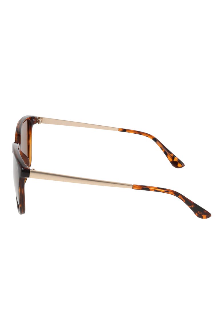 57mm Square Sunglasses, Alternate, color, TORTOISE