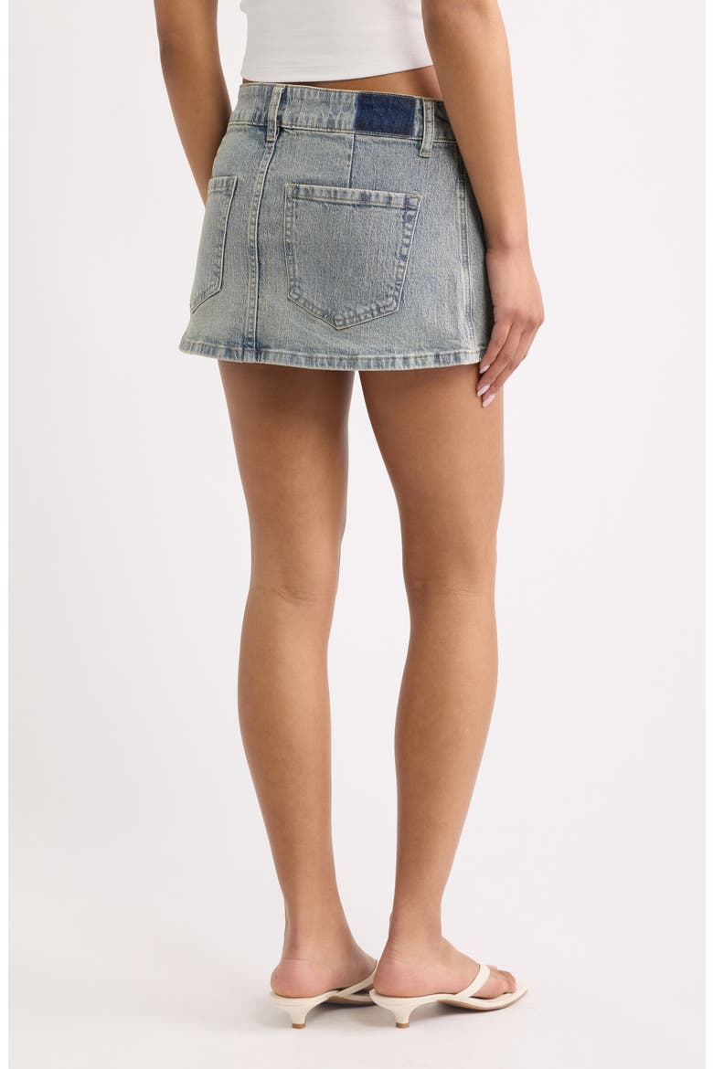 Miniskirt with Front Pockets, Alternate, color, LIGHT WASH