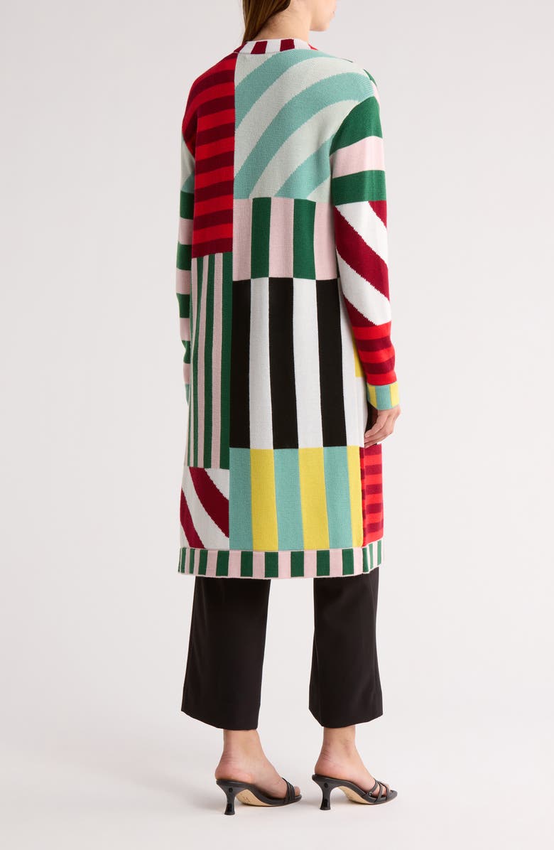 Alice + Olivia Bradford Wool Maxi Cardigan, Alternate, color,