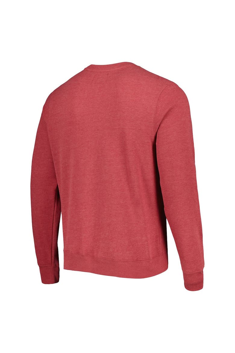 Men's '47 Heathered Cardinal Arizona Cardinals Bypass Tribeca Pullover Sweatshirt, Alternate, color, Red
