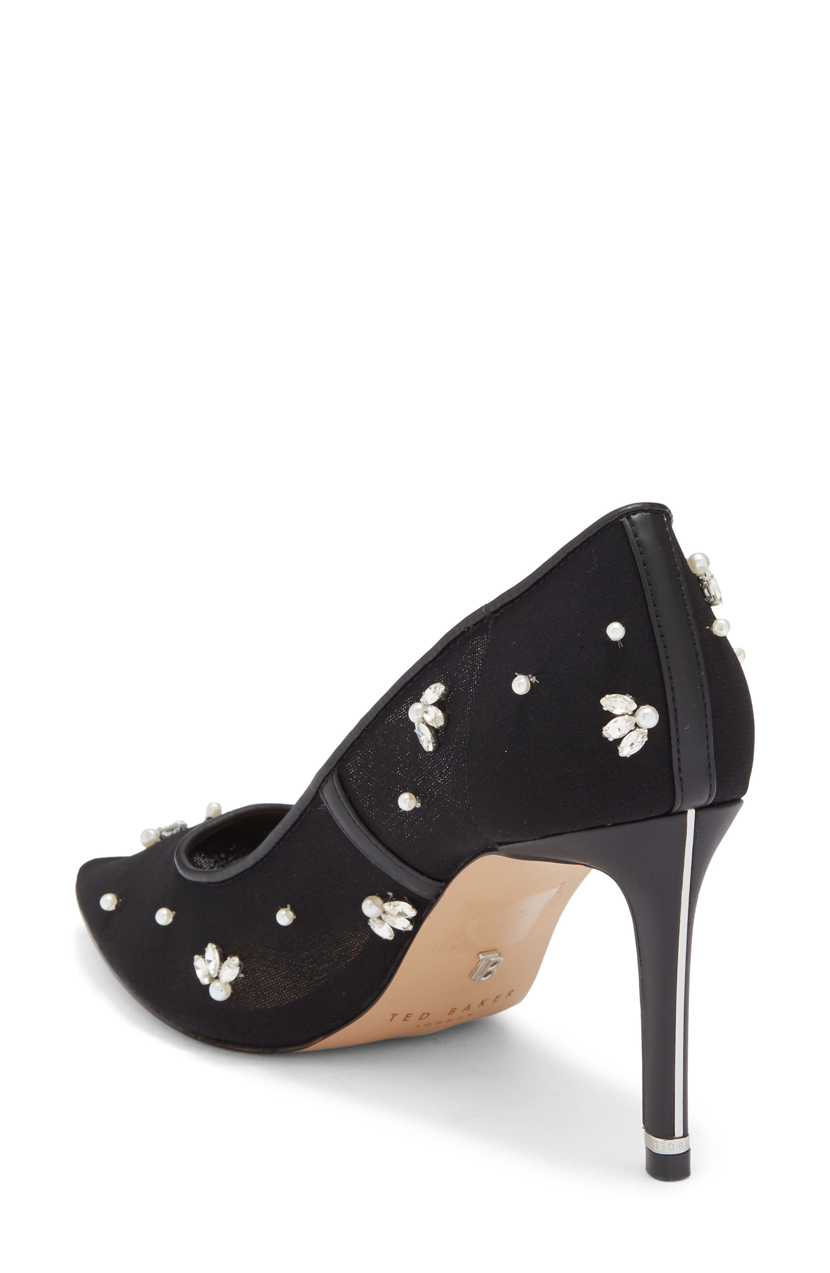 Ted Baker London Charlotte Embellished Pump, Alternate, color, Black