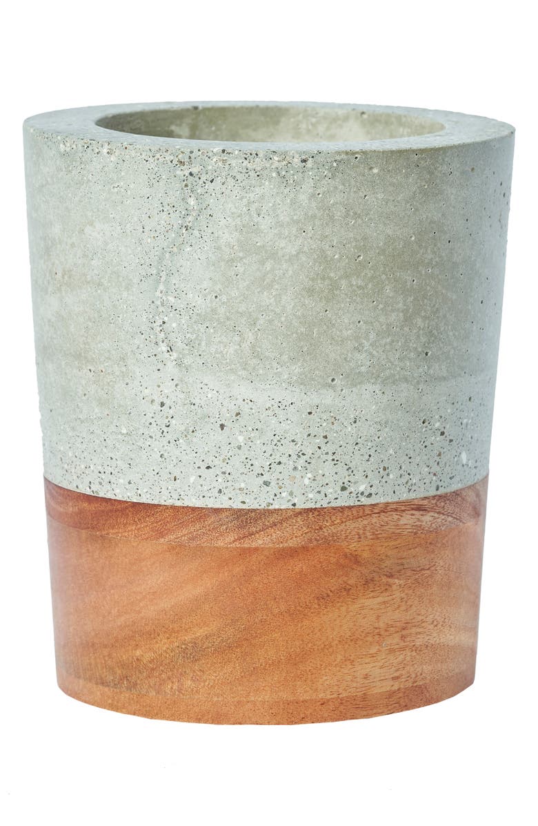 Uncommon James by Kristin Cavallari Concrete & Wood Planter, Main, color,