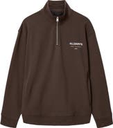 AllSaints Underground Oversize Half Zip Pullover