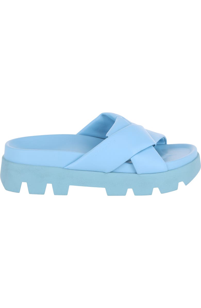 FERRAGAMO Lug Sole Slide Sandal, Alternate, color, Blue