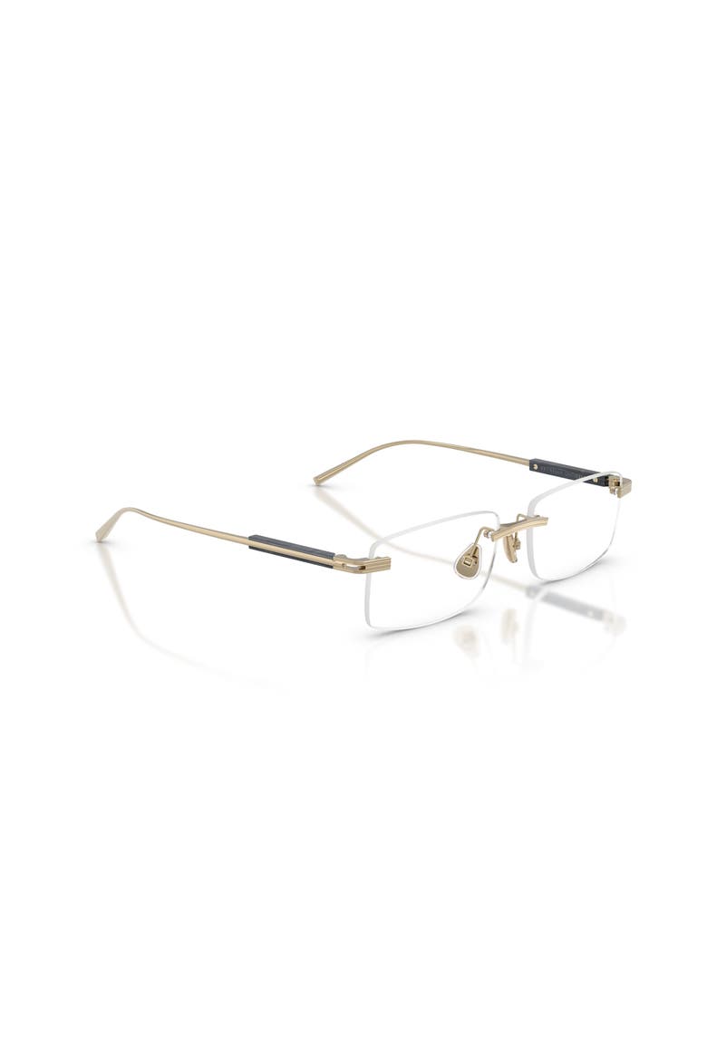 54mm Rectangle optical glasses, Alternate, color, Gold
