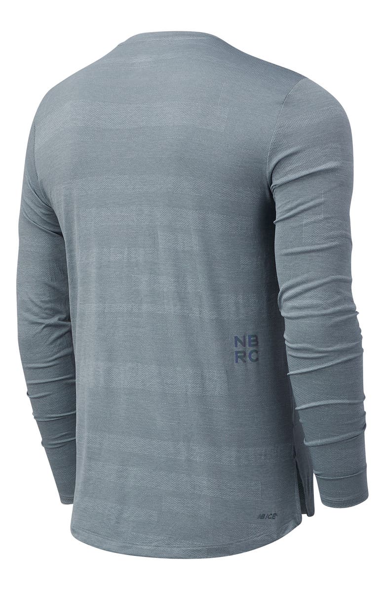 New Balance Q Speed Fuel Jacquard Performance Long Sleeve T-Shirt, Alternate, color, 