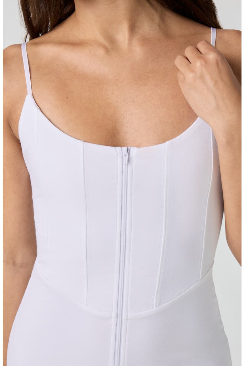 Corset Minidress, Alternate, color, BRT WHITE